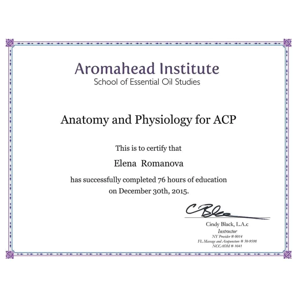 Anatomy & Physiology Certificate